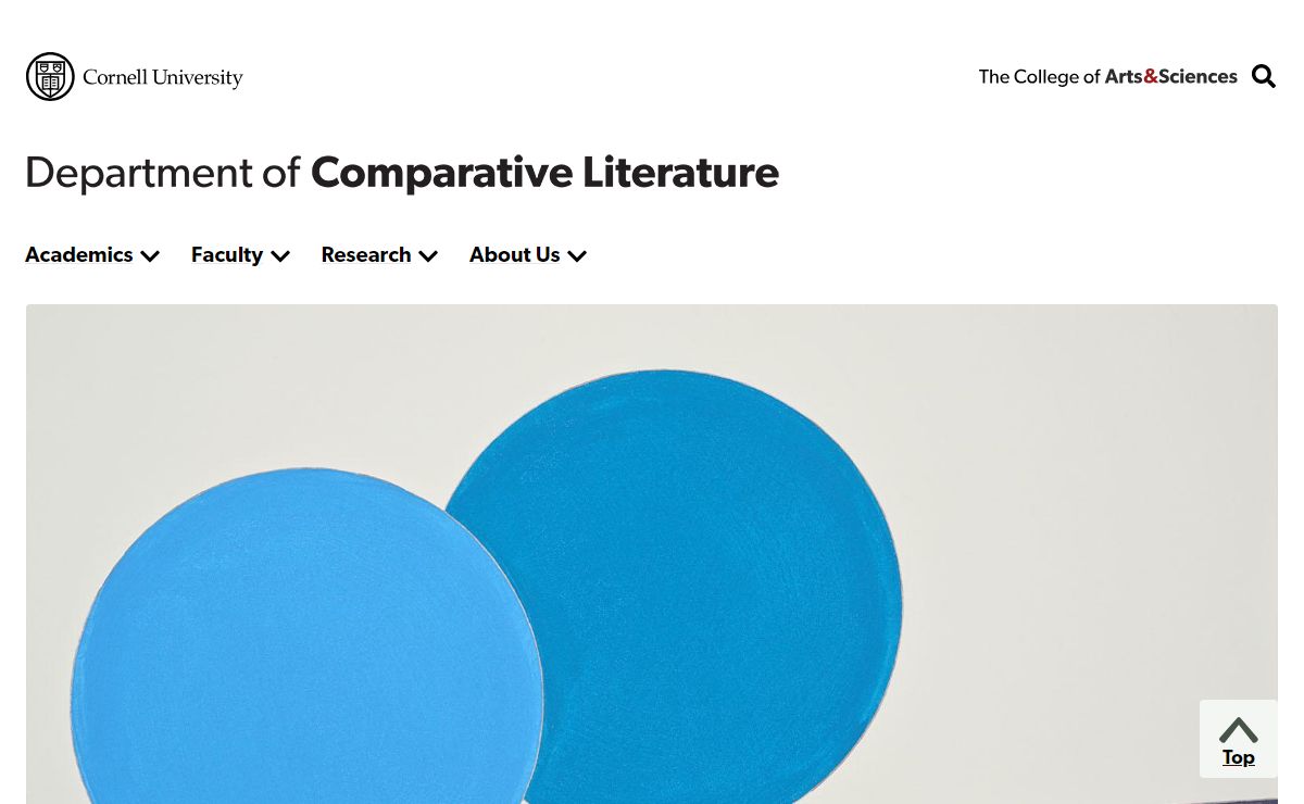 Department of Comparative Literature | A&S Departments
