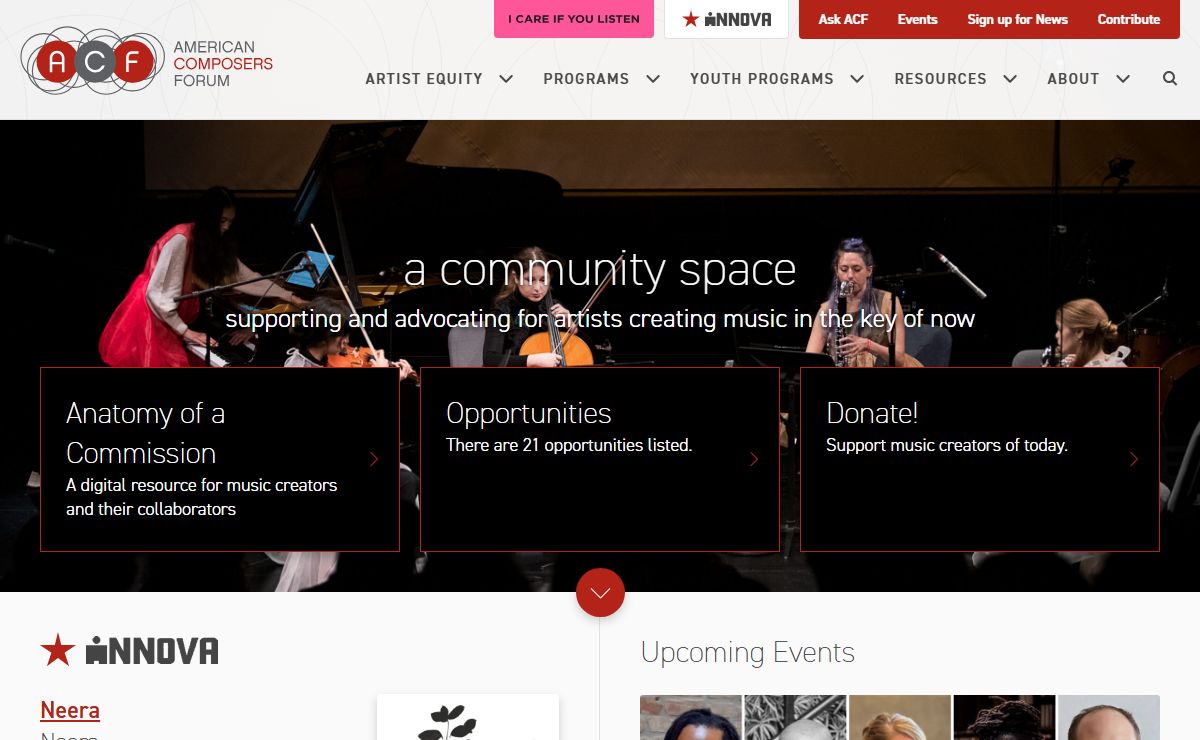 Home - American Composers Forum