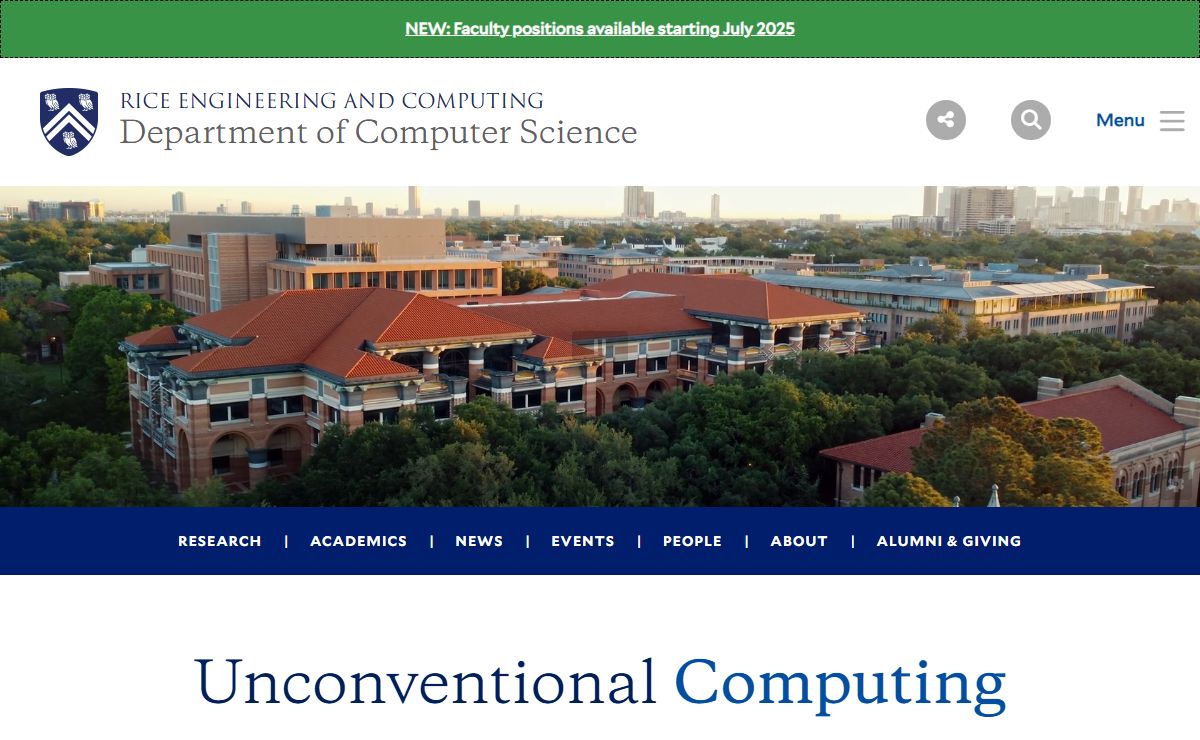 Department of Computer Science | Rice University