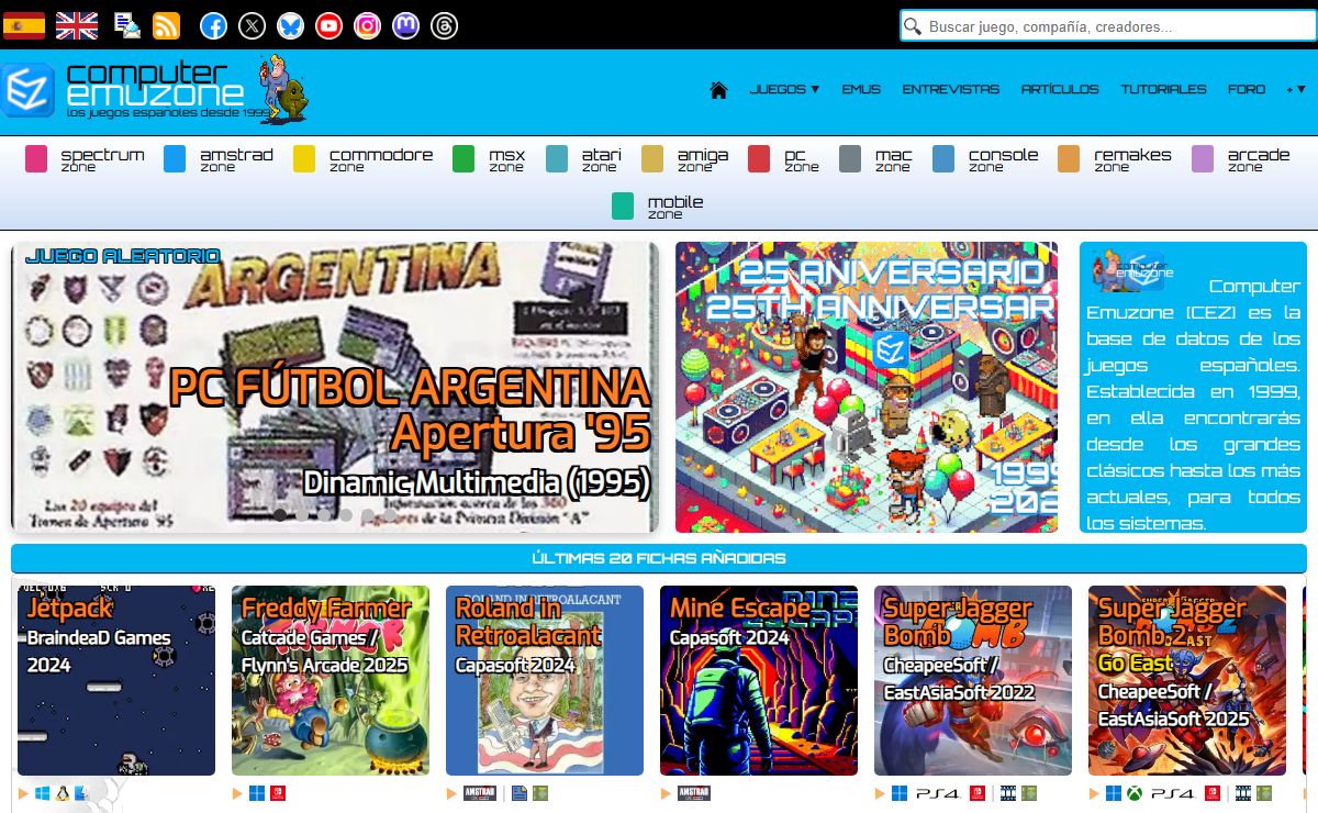 Computer Emuzone - La página de los juegos españoles