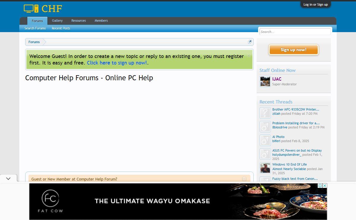 Computer Help Forums - Online PC Help
