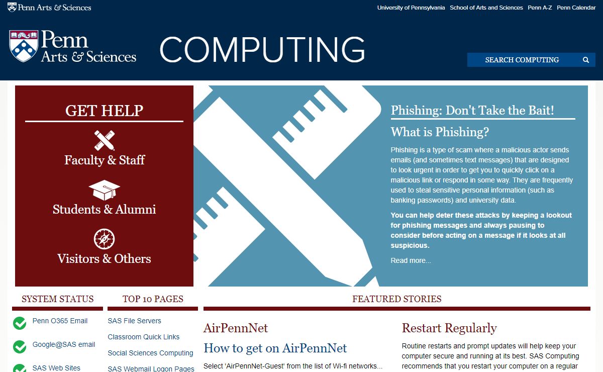 Arts & Sciences Computing