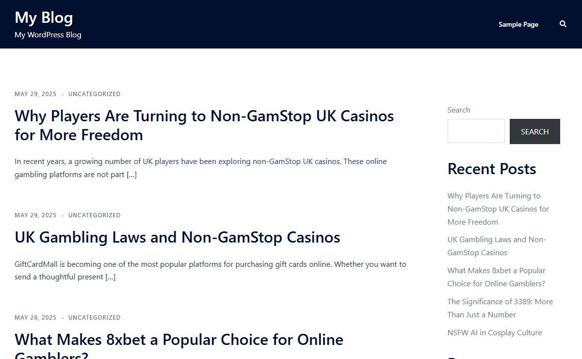 My Blog – My WordPress Blog