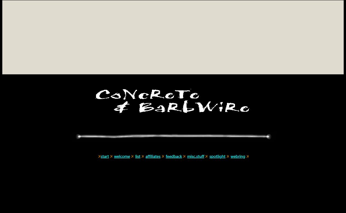 concrete & barbwire:eclectic alternatives in music