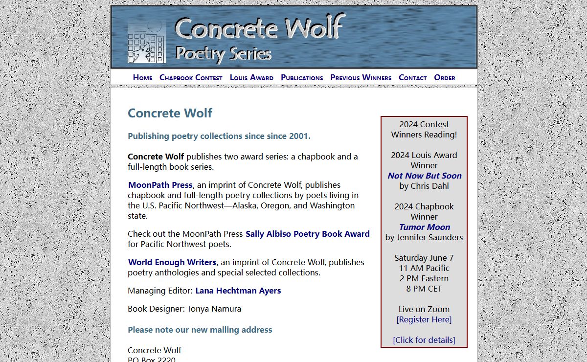 Concrete Wolf Homepage