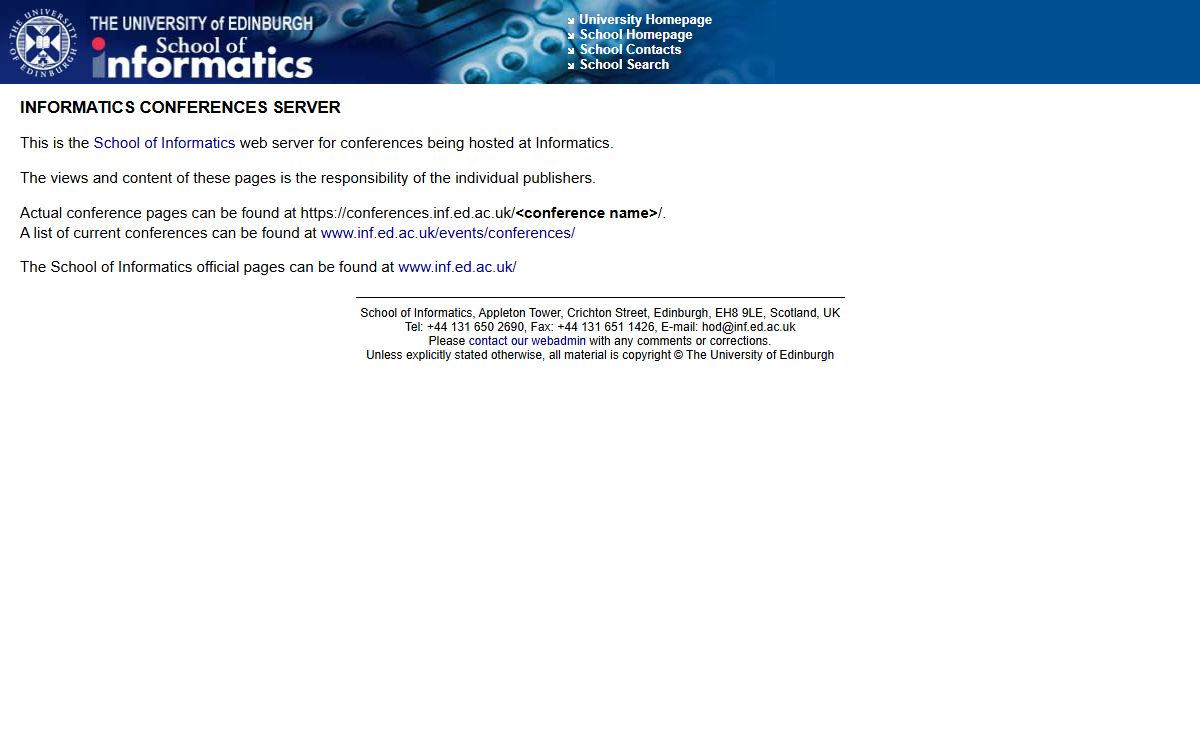 Informatics Conferences Server