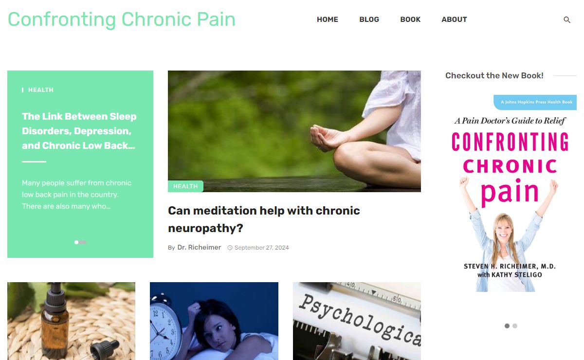 Confronting Chronic Pain is the Official Website of Dr. Steven Richeimer