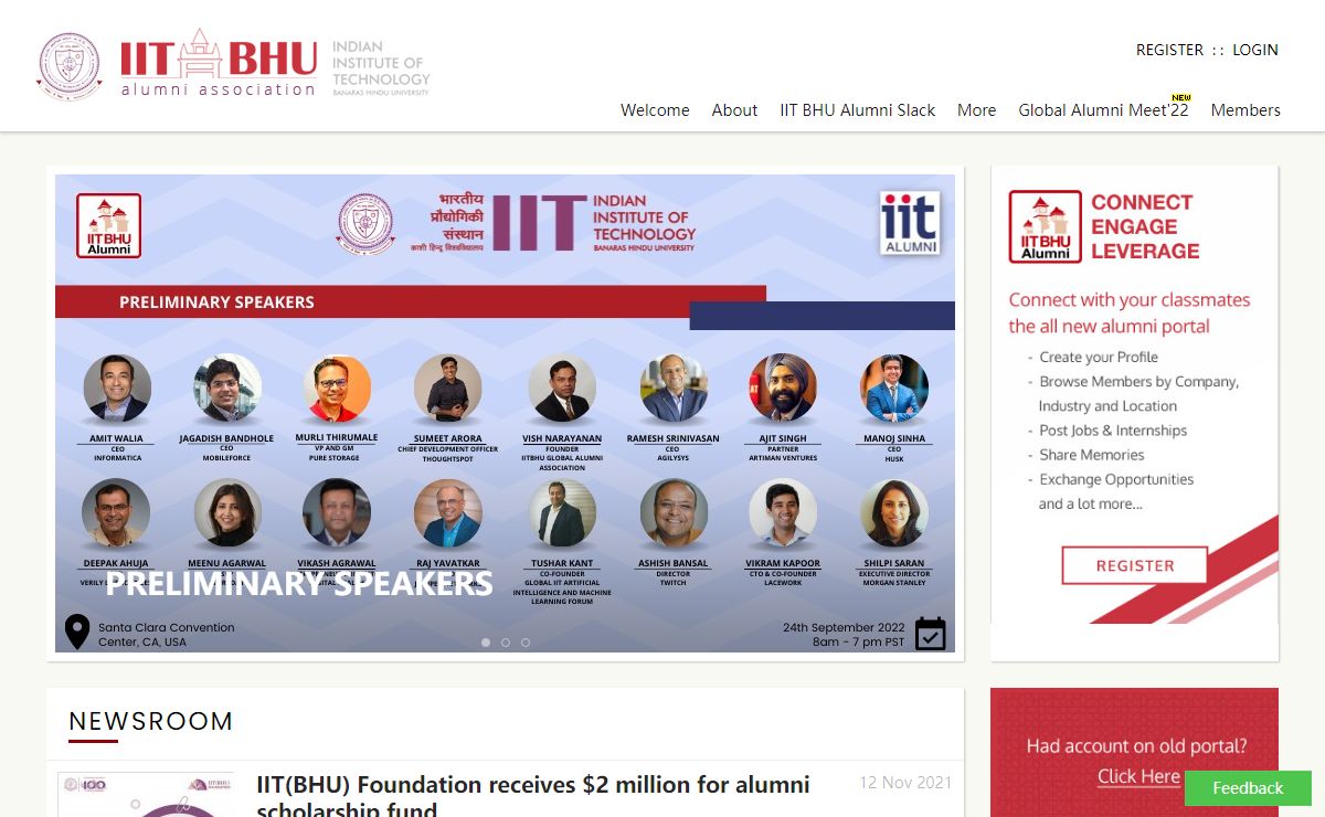 The Official Alumni Network of IIT BHU Global Alumni Association
