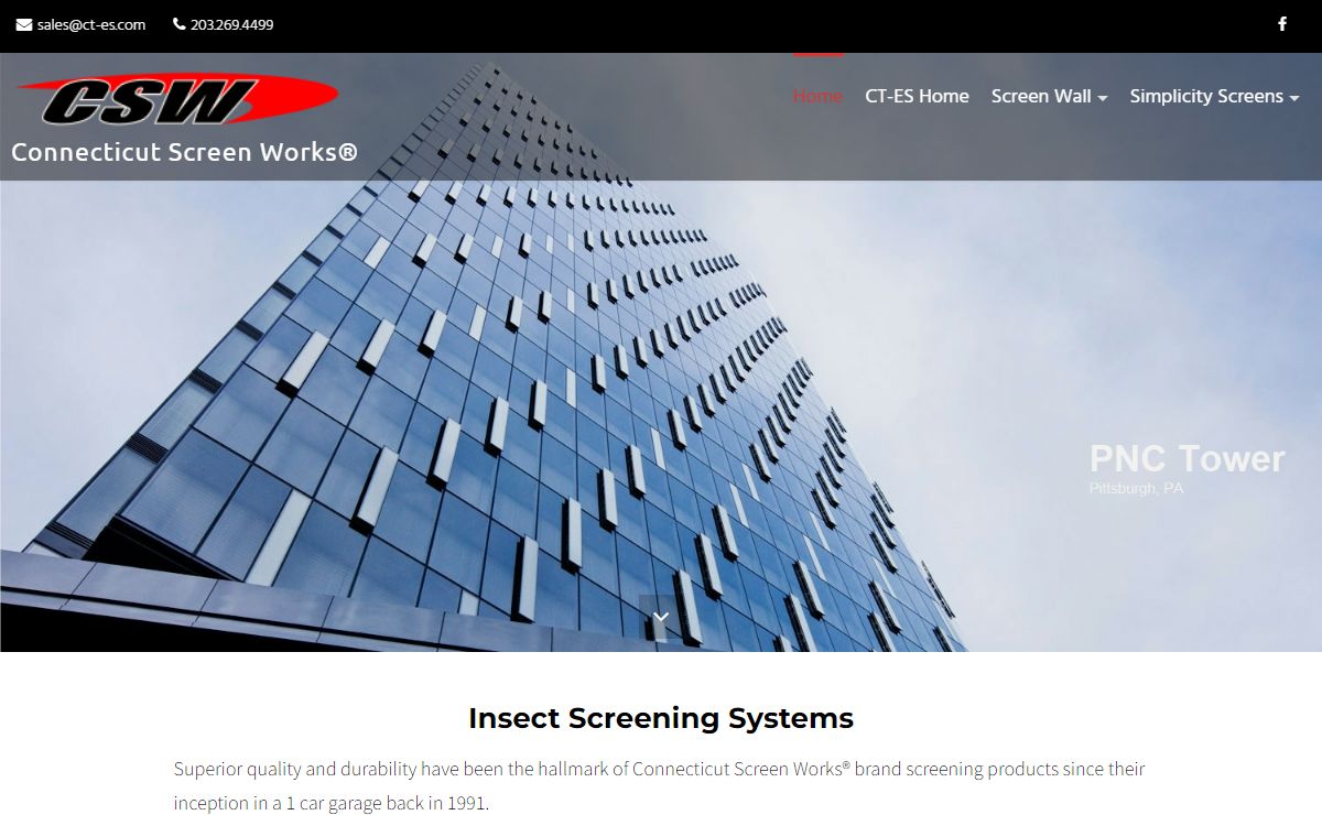 ConnScreen.com | Insect Screens & Screening Systems - Connecticut Screen Works®