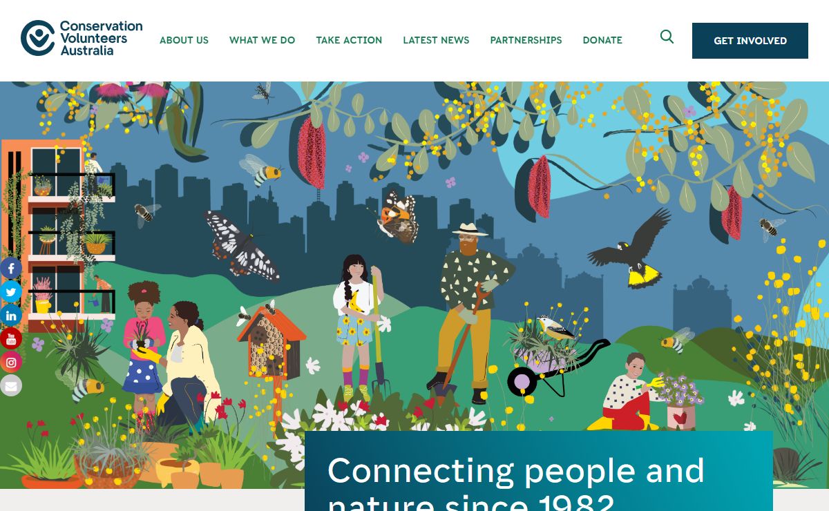 Connecting people and nature since 1982 - Conservation Volunteers Australia
