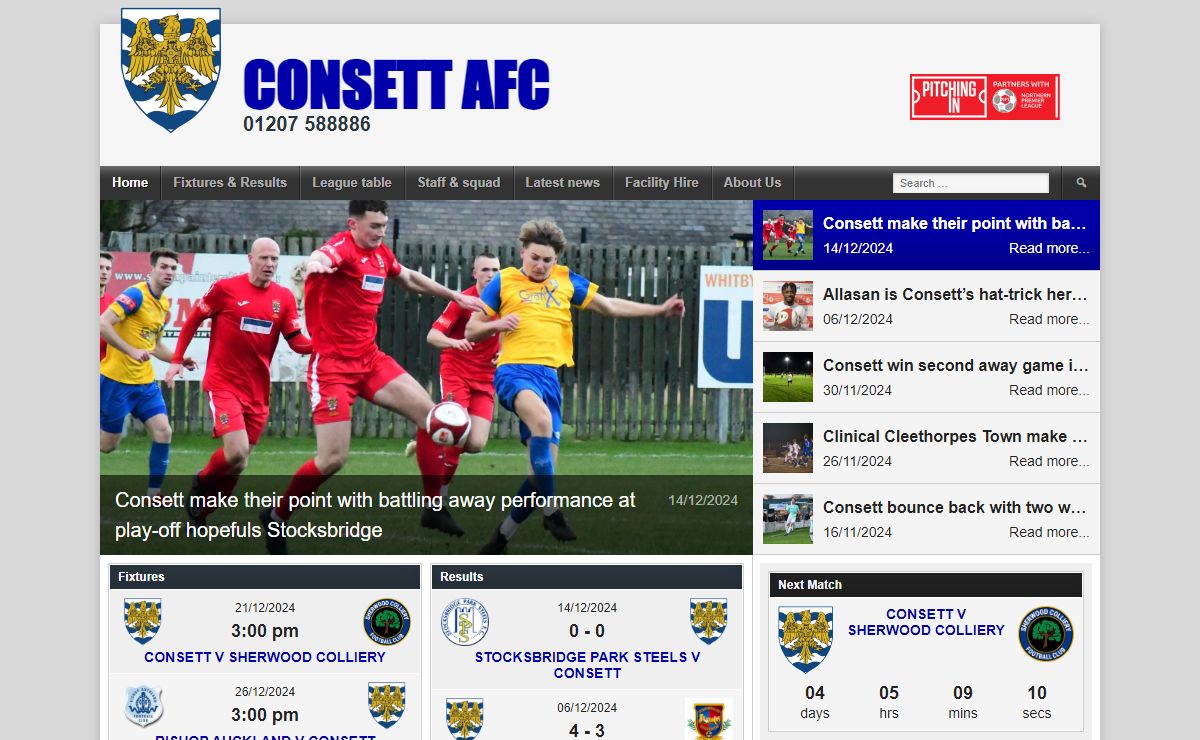 Home - CONSETT AFC