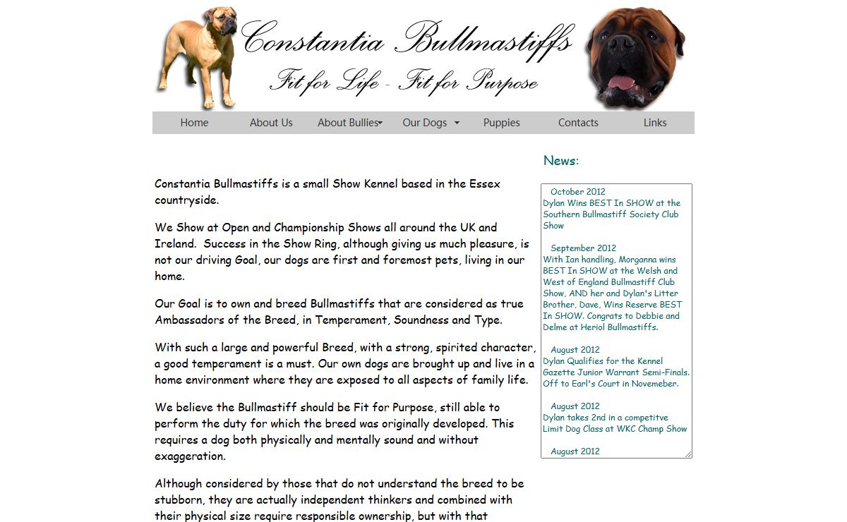 Constantia Bullmastiffs - Home
