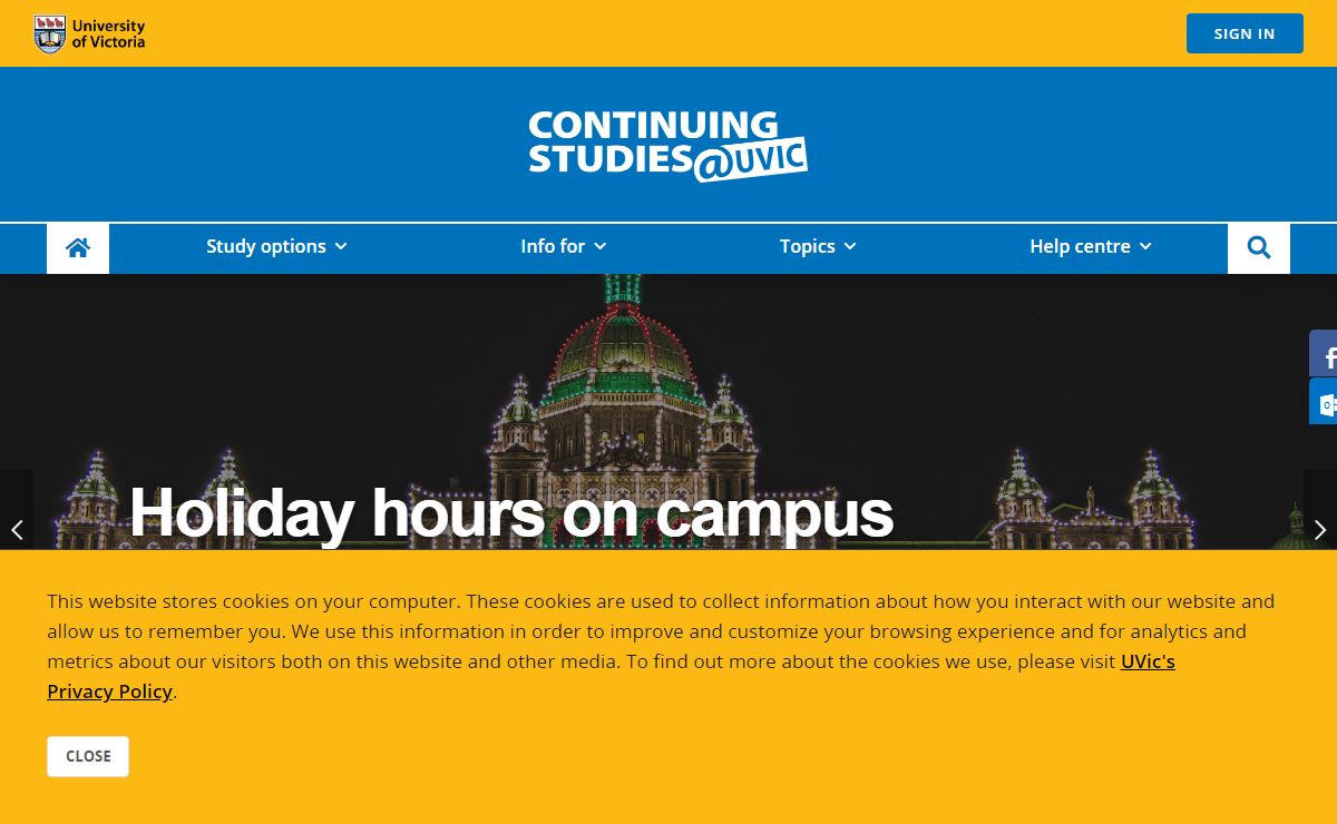 Home | Continuing Studies at UVic