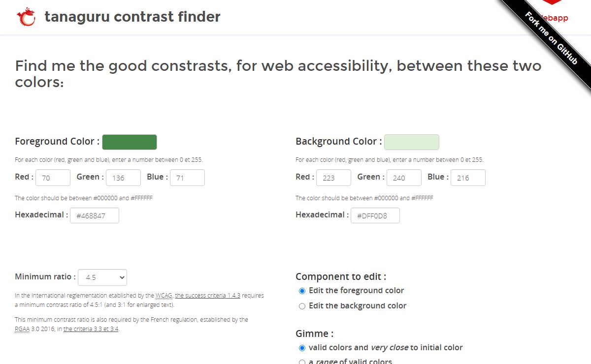 Tanaguru Contrast-Finder
