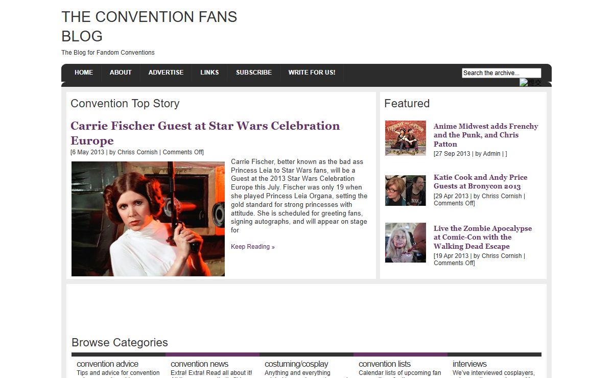 The Convention Fans Blog‘The Convention Fans Blog