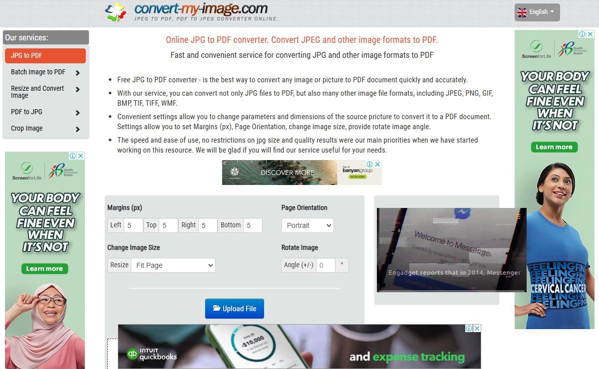 JPG to PDF online converter