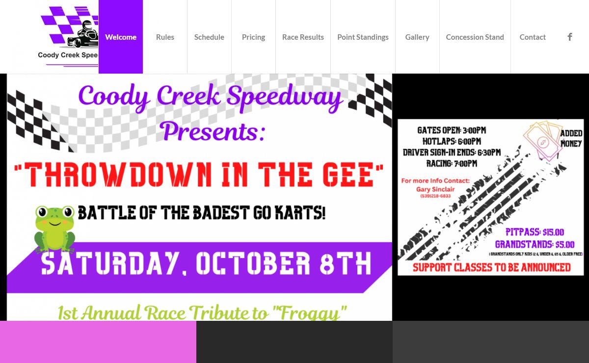 Coody Creek Speedway – Go Kart Racing