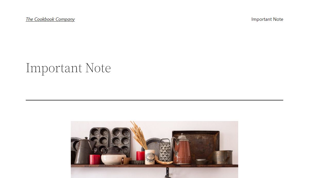 The Cookbook Company – Just another WordPress site