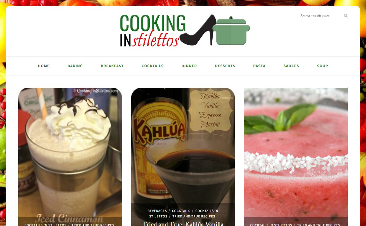 Cooking in Stilettos - Cooking & Recipes