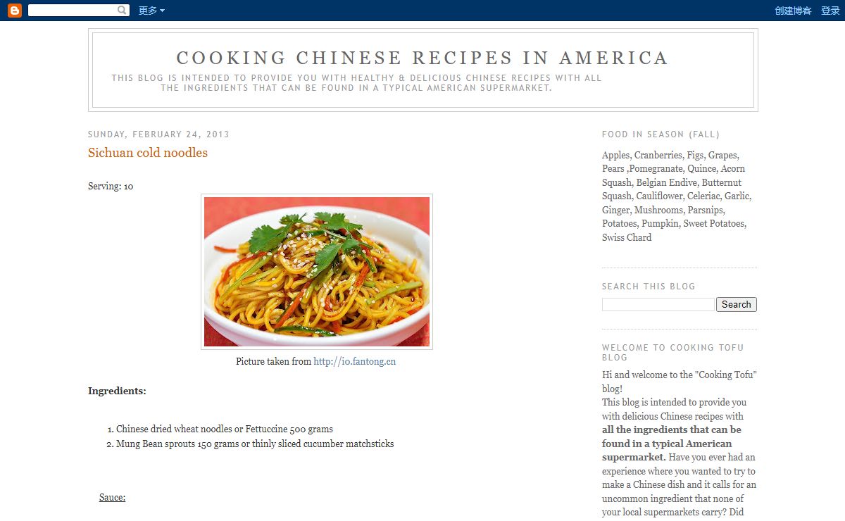 Cooking Chinese Recipes in America