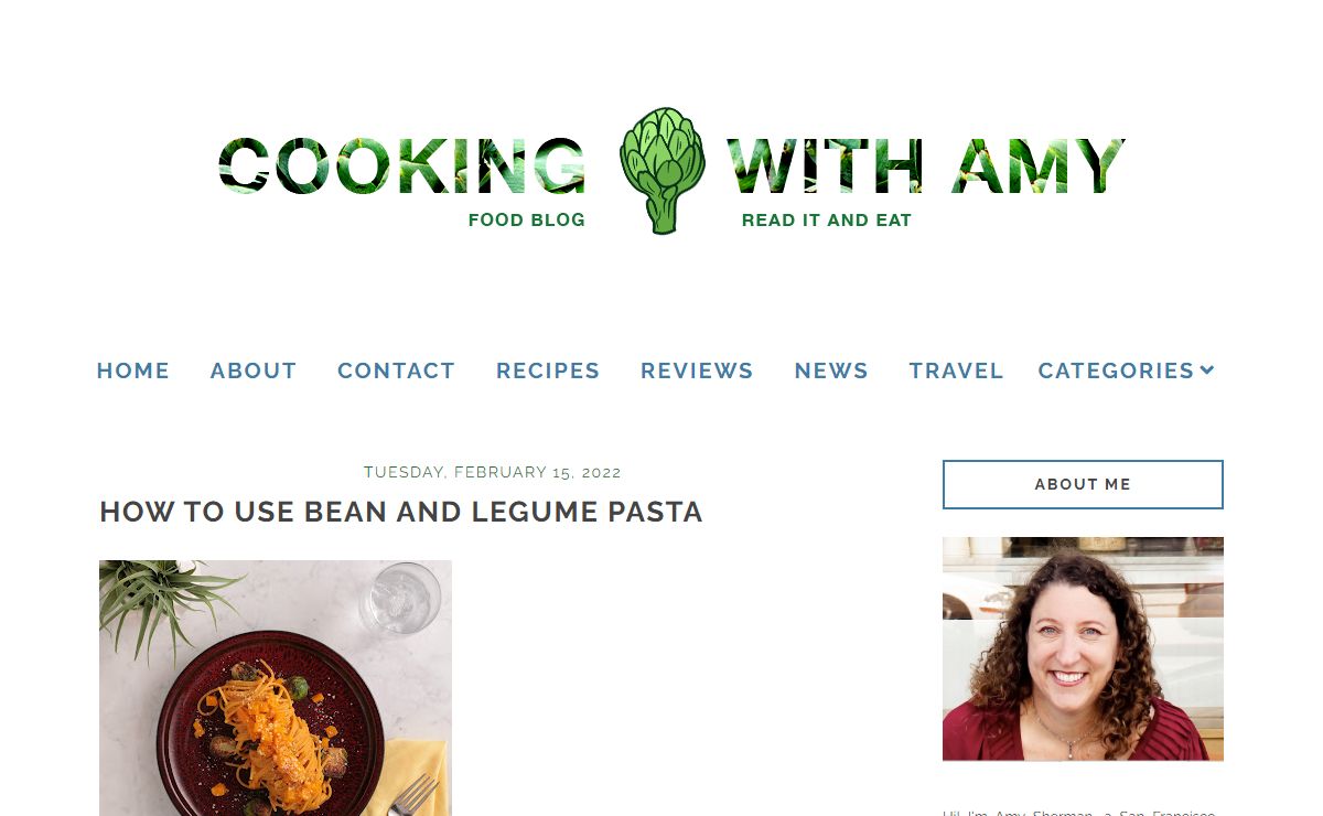 Cooking with Amy: A Food Blog