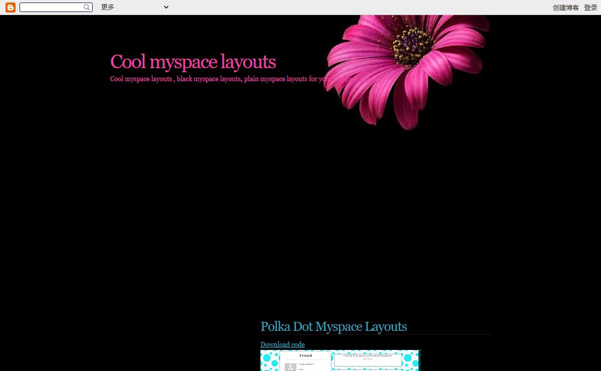 Cool myspace layouts | plain myspace layouts | Black myspace layouts