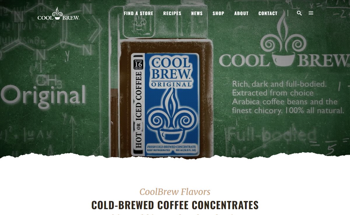 CoolBrew: Cold-Brewed Coffee Concentrates