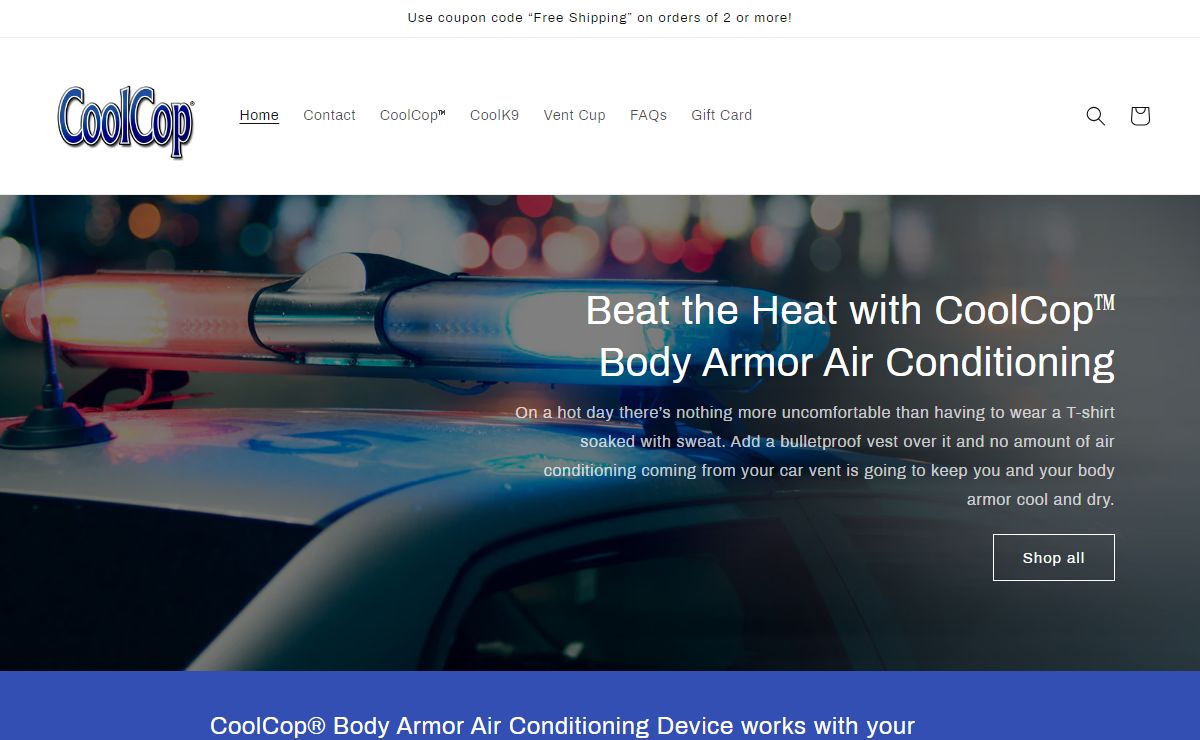 Beat the Heat with CoolCop™ Body Armor Air Conditioning