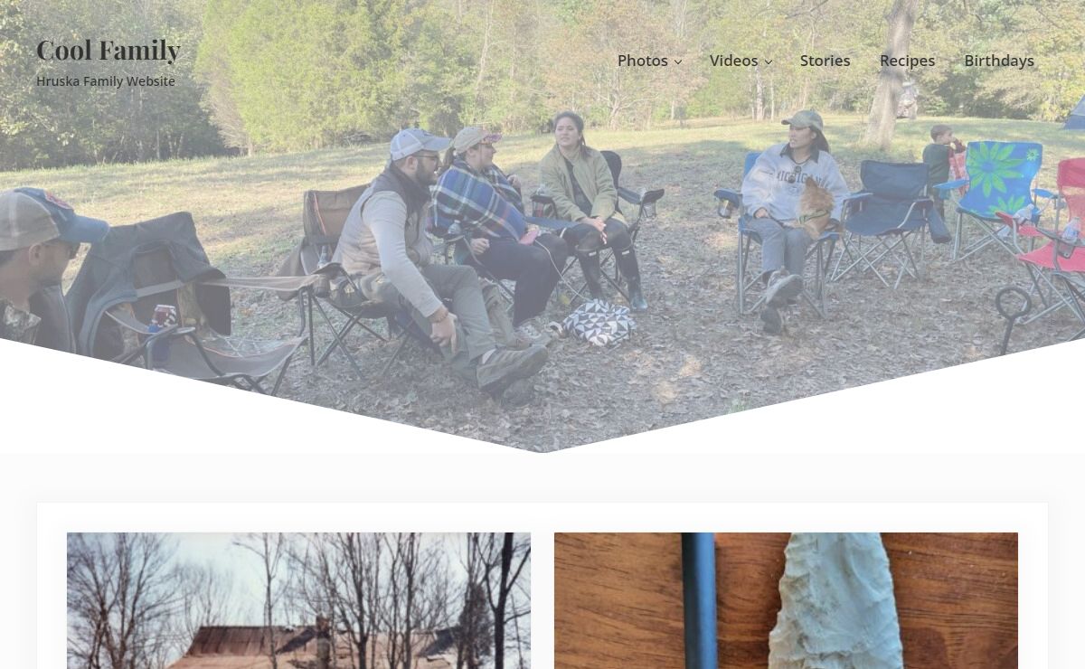 Cool Family – Hruska Family Website
