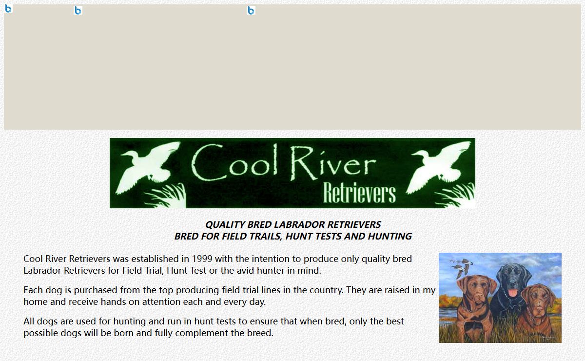 Home of Cool River Retrievers