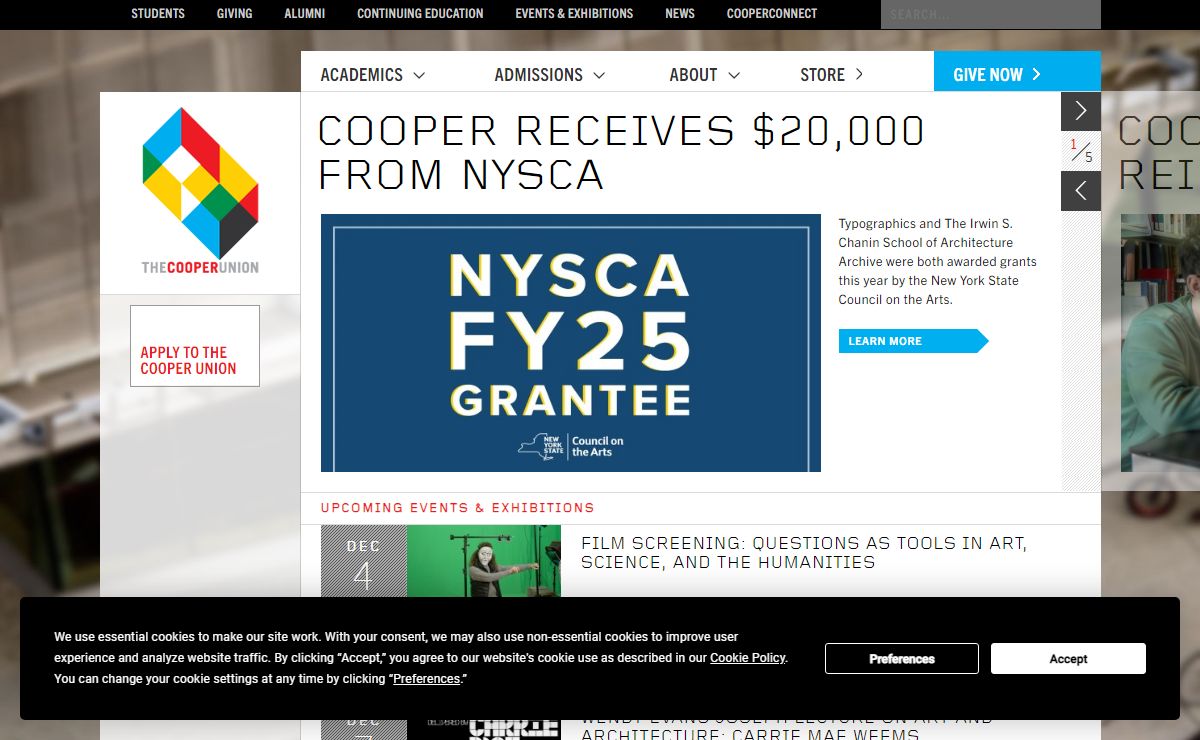 The Cooper Union for the Advancement of Science and Art