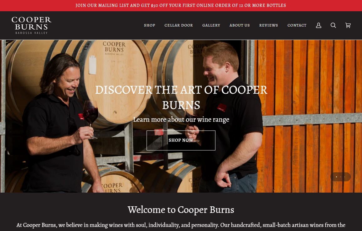 Cooper Burns | Barossa Valley Wineries | Buy Barossa Valley Wines – Cooper Burns Wines
