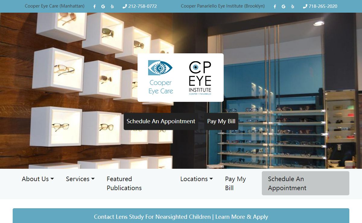 Local Eye Care Services in Manhattan & Brooklyn NY | Cooper Eye Care