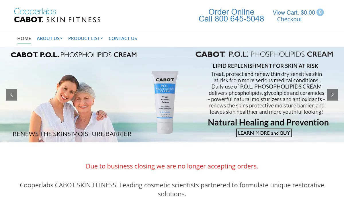 Cooperlabs Cabot Skin Fitness Home - Cooperlabs CABOT® Skin Fitness