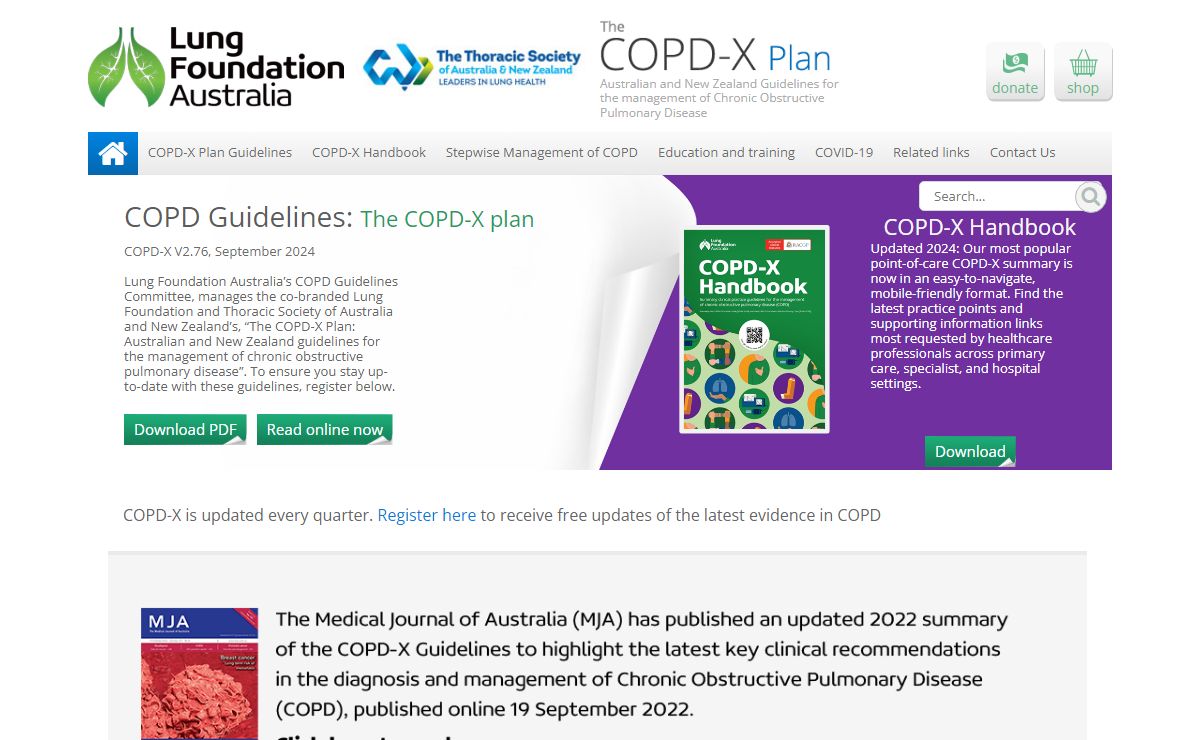 COPD-X Plan: Australia's Clinical Guidelines for COPD Management