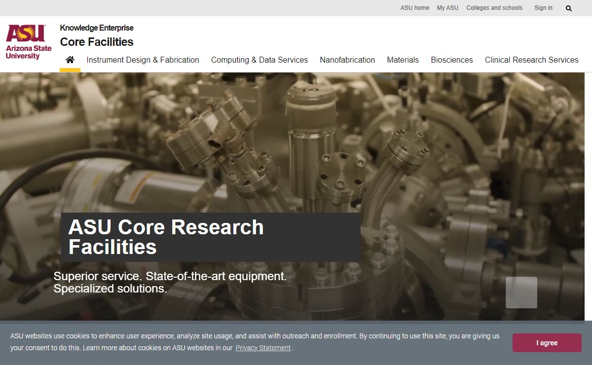 ASU Core Research Facilities | Core Facilities