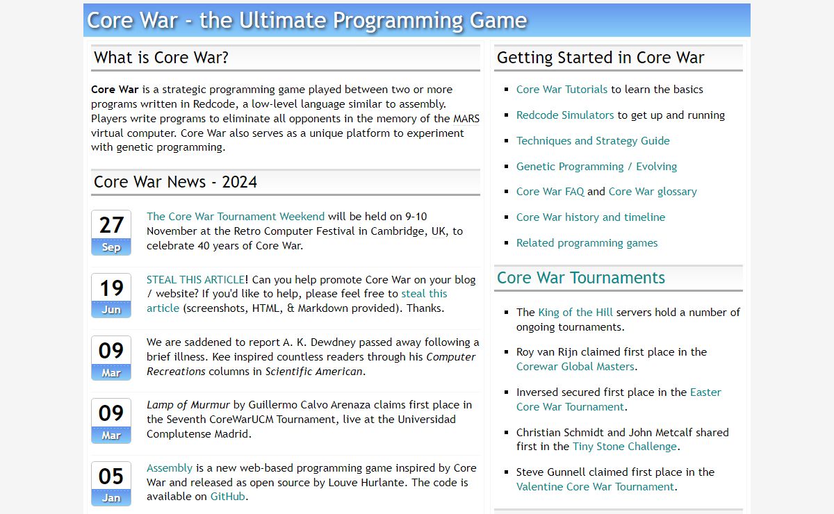 Core War - Discover the Ultimate Programming Game