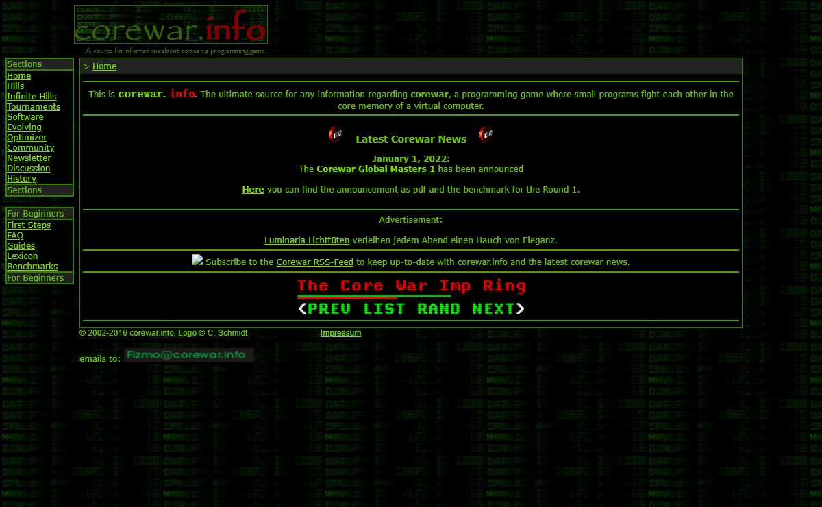 The Corewar Info Page