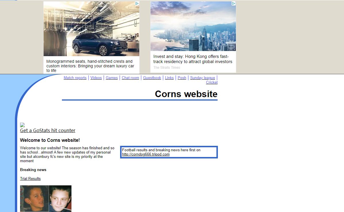 Corns website