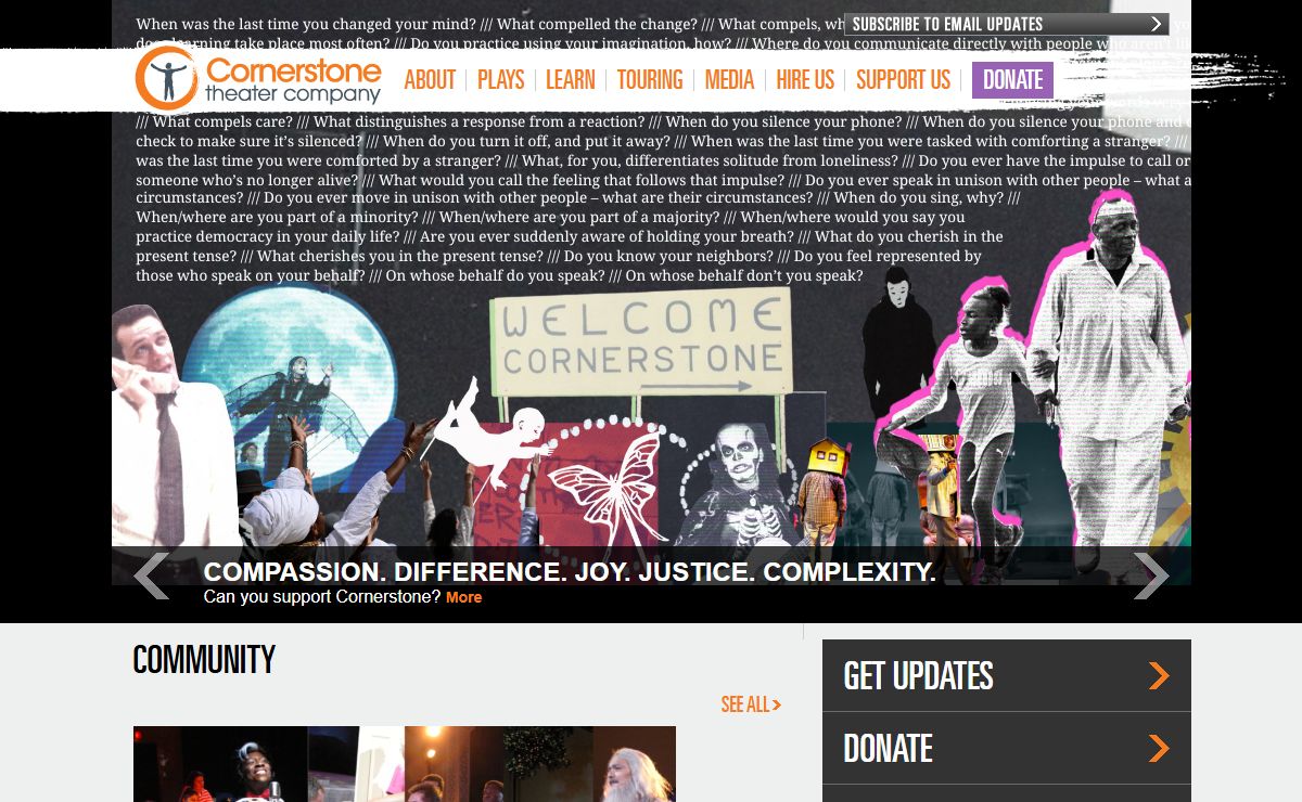 Home - Cornerstone Theater Company