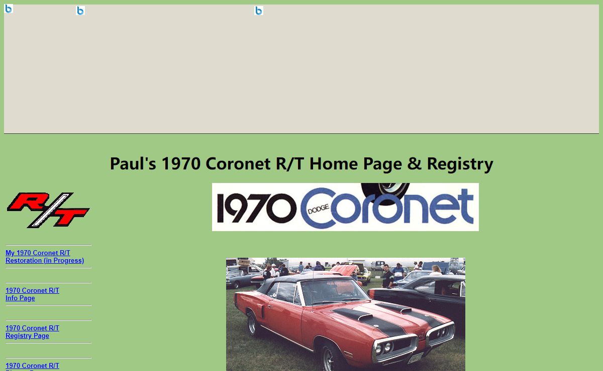 70 Coronet R/T Info Site & Registry