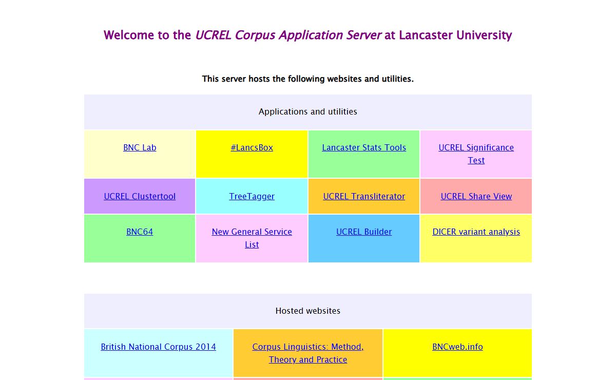 UCREL Corpus Application Server