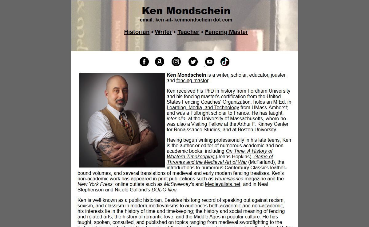 Ken Mondschein's Homepage
