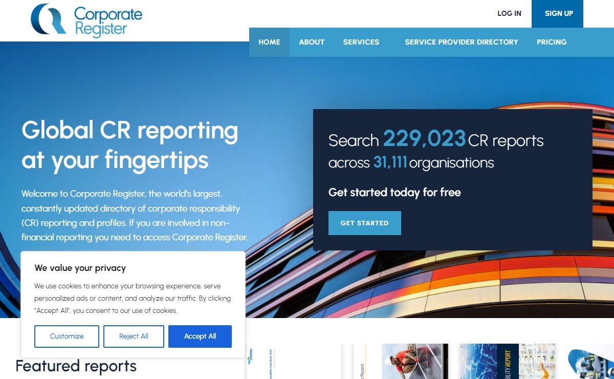 Homepage - Corporate Register