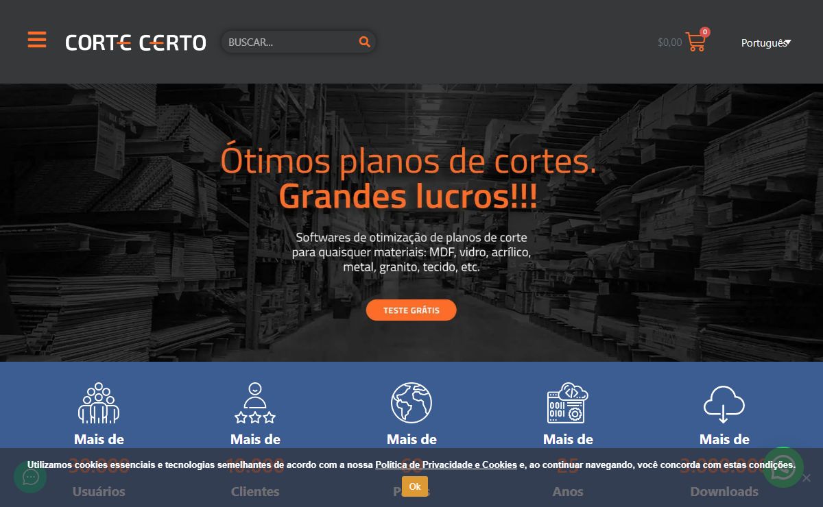 Home - Corte Certo - Software para Otimização de Planos de Corte