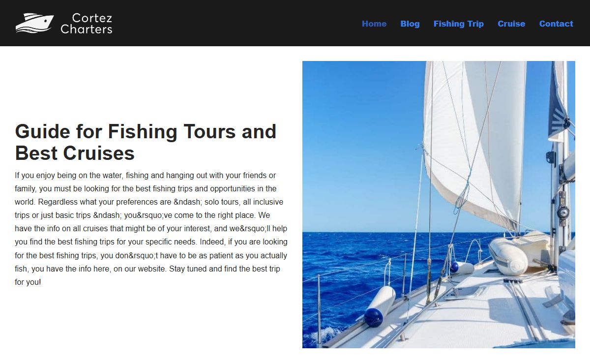 Guide for Fishing Tours and Best Cruises