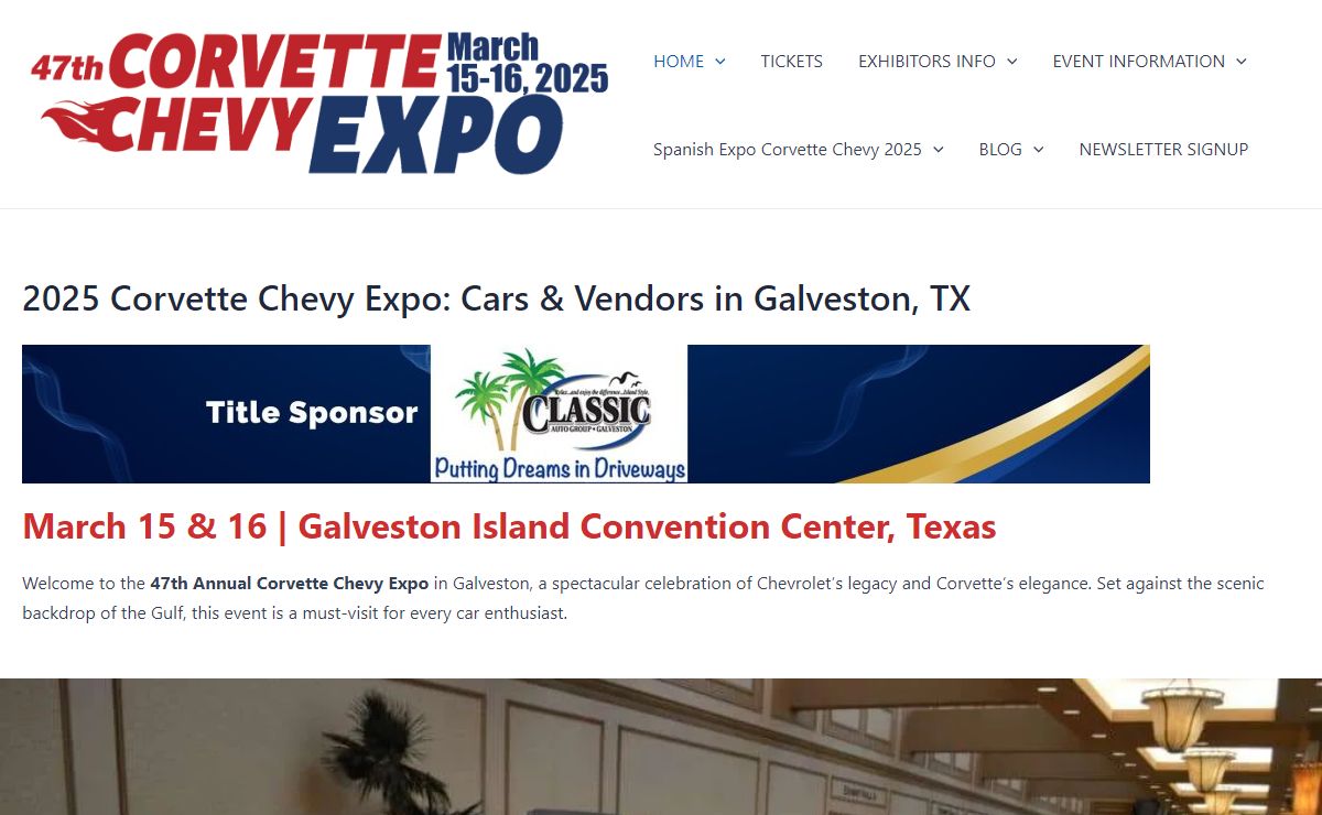 2025 Corvette Chevy Expo: Cars & Vendors in Galveston, TX