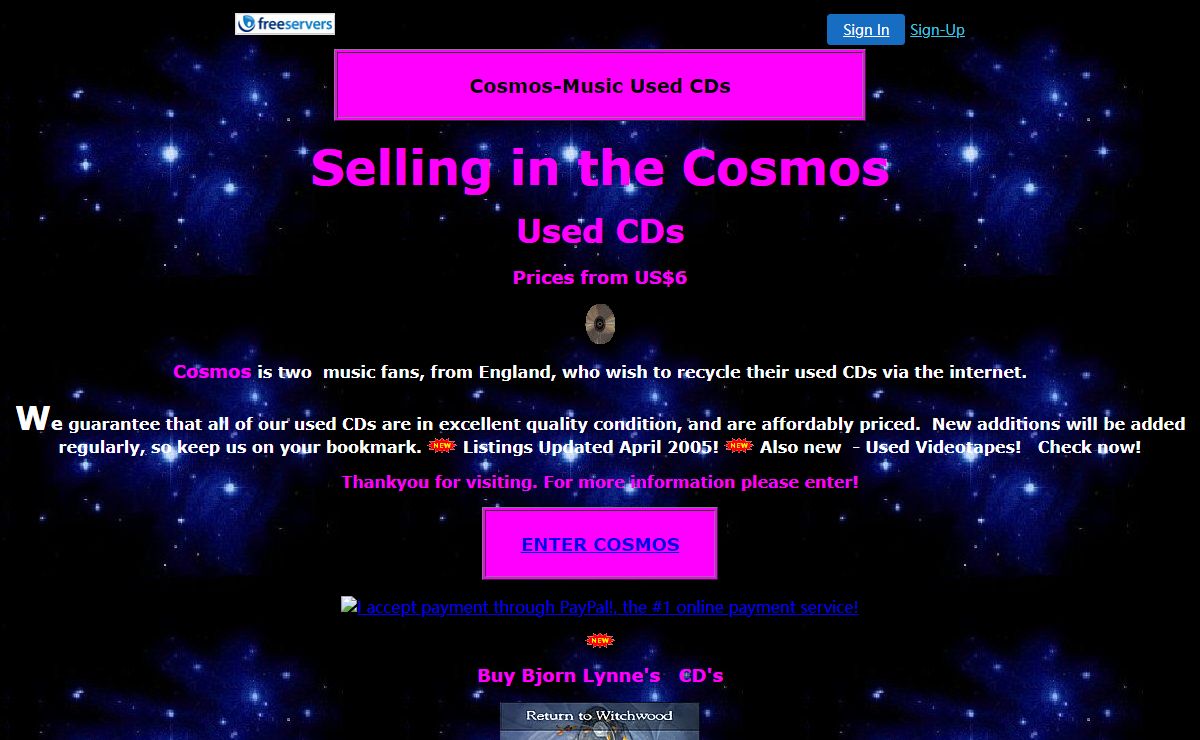 Cosmos Home Page