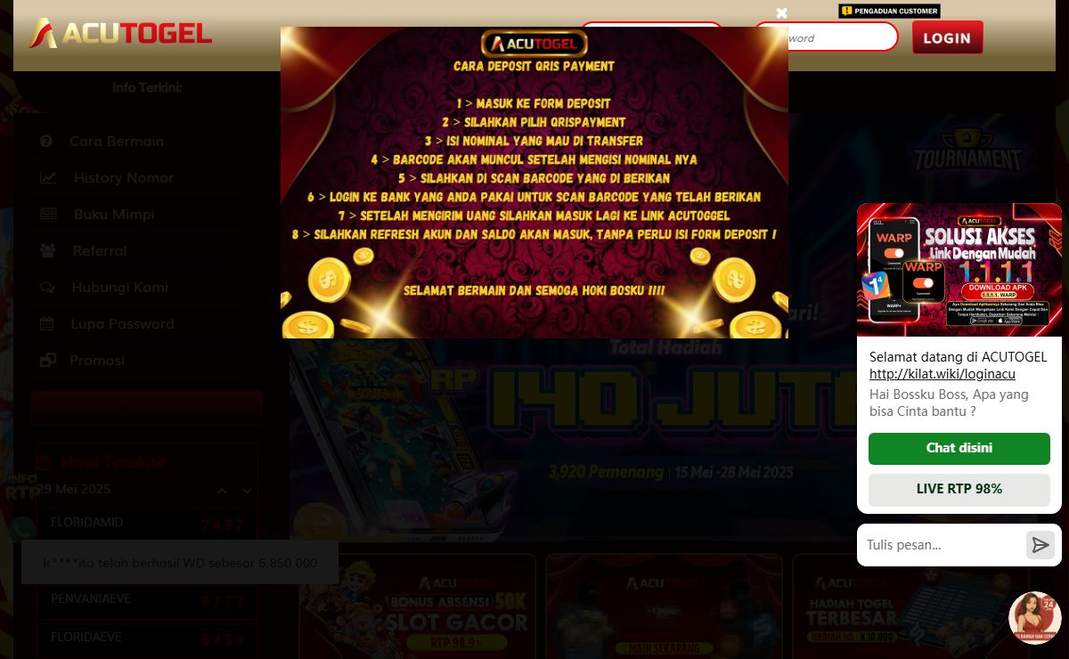 ACUTOGEL : Platform Togel online dan Toto Terpercaya - ACUTOTO