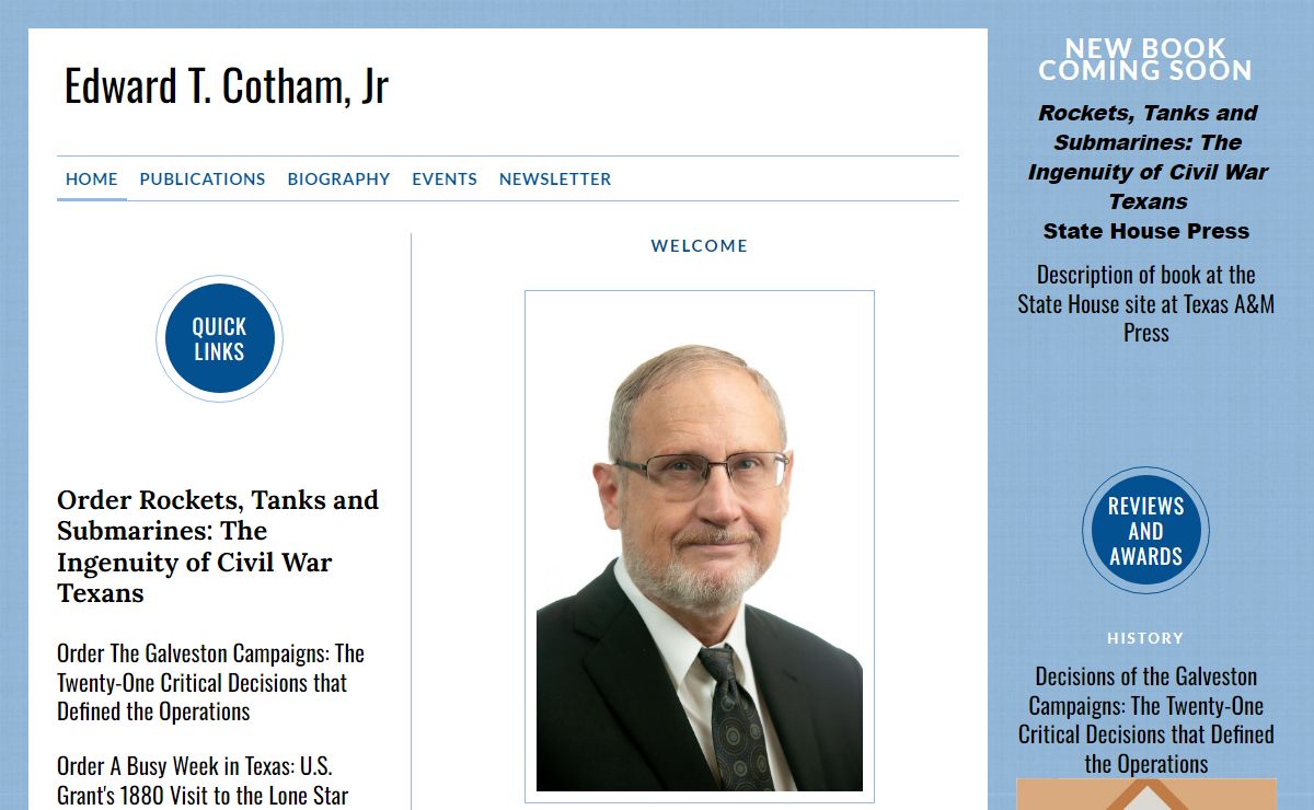 Edward T. Cotham, Jr - Welcome